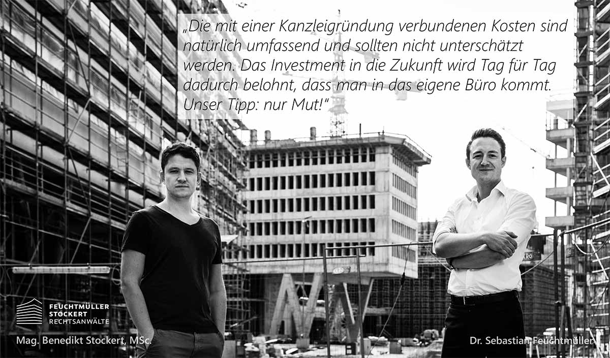 Titelbild: Startup Mag. Benedikt Stockert, MSc. & Dr. Sebastian Feuchtmüller